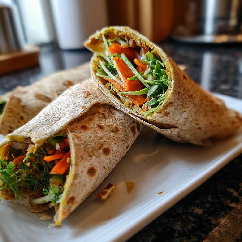 Wraps mit Linsenfüllung