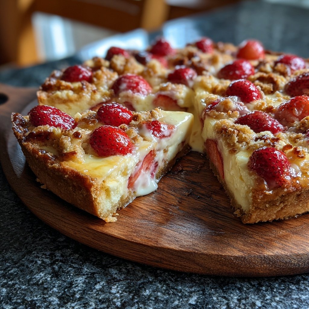 Erdbeerkuchen Mit Mandel Streuseln