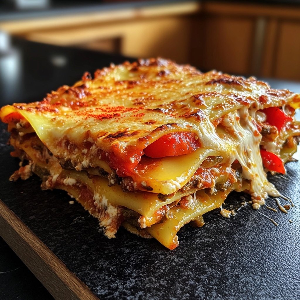 Lasagne mit Paprika