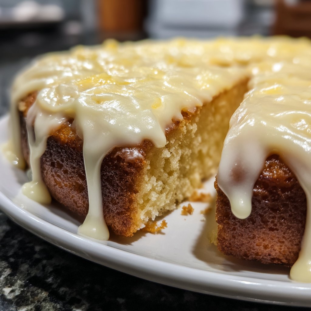 Zitronenkuchen mit Frischkäse