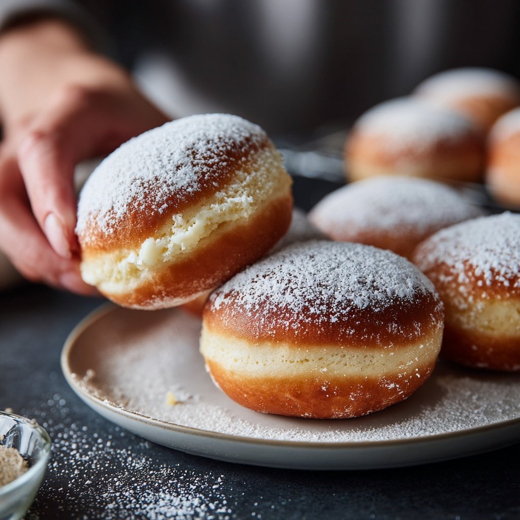 Quarkbällchen mit Vanille