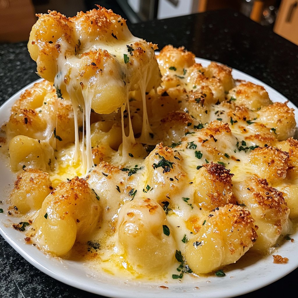 Gnocchi aus dem Ofen mit Käse
