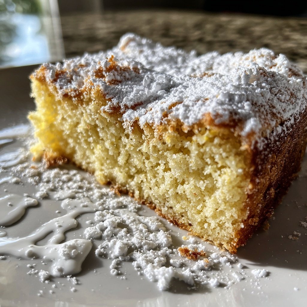 Zitronenkuchen mit Vanillezucker