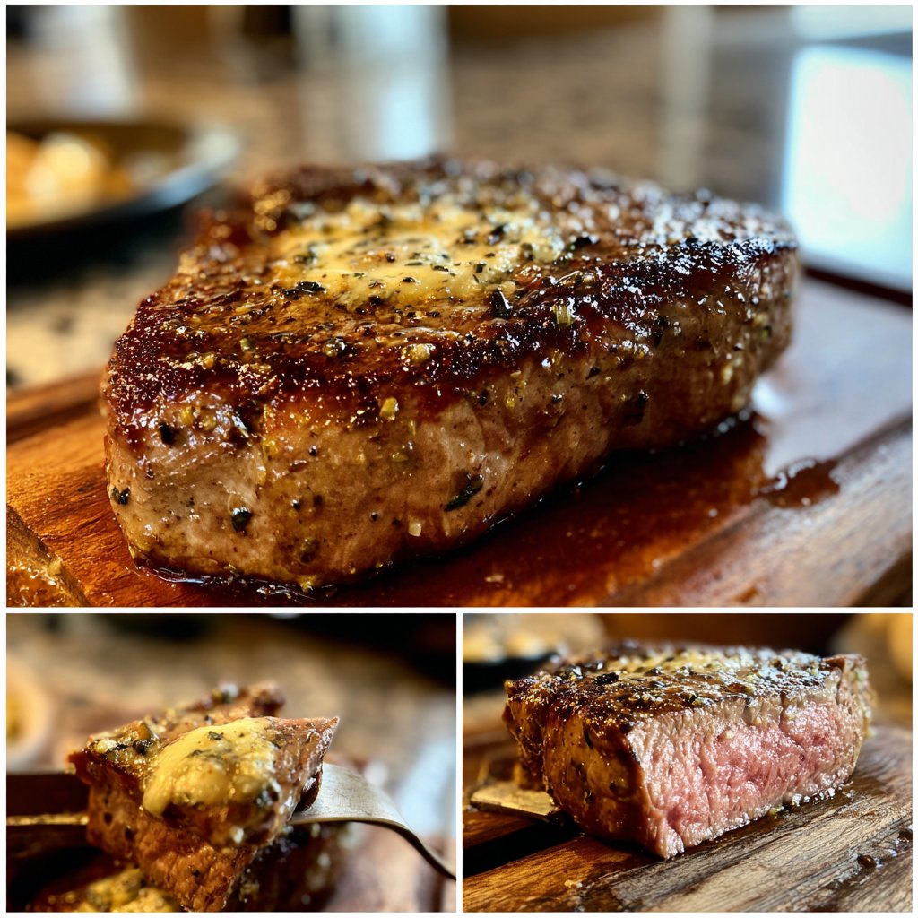 Steak mit Trüffelbutter für zwei