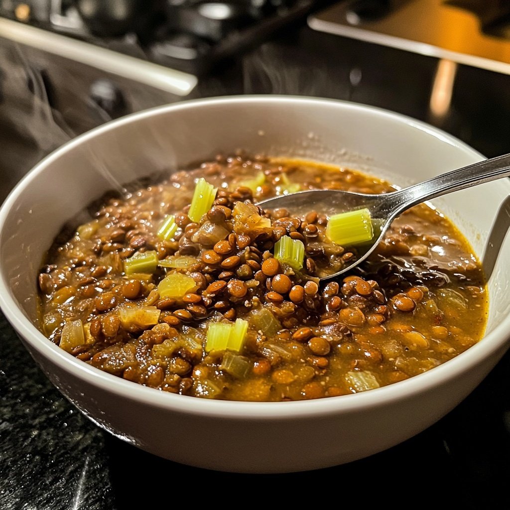 Linsensuppe mit Sellerie