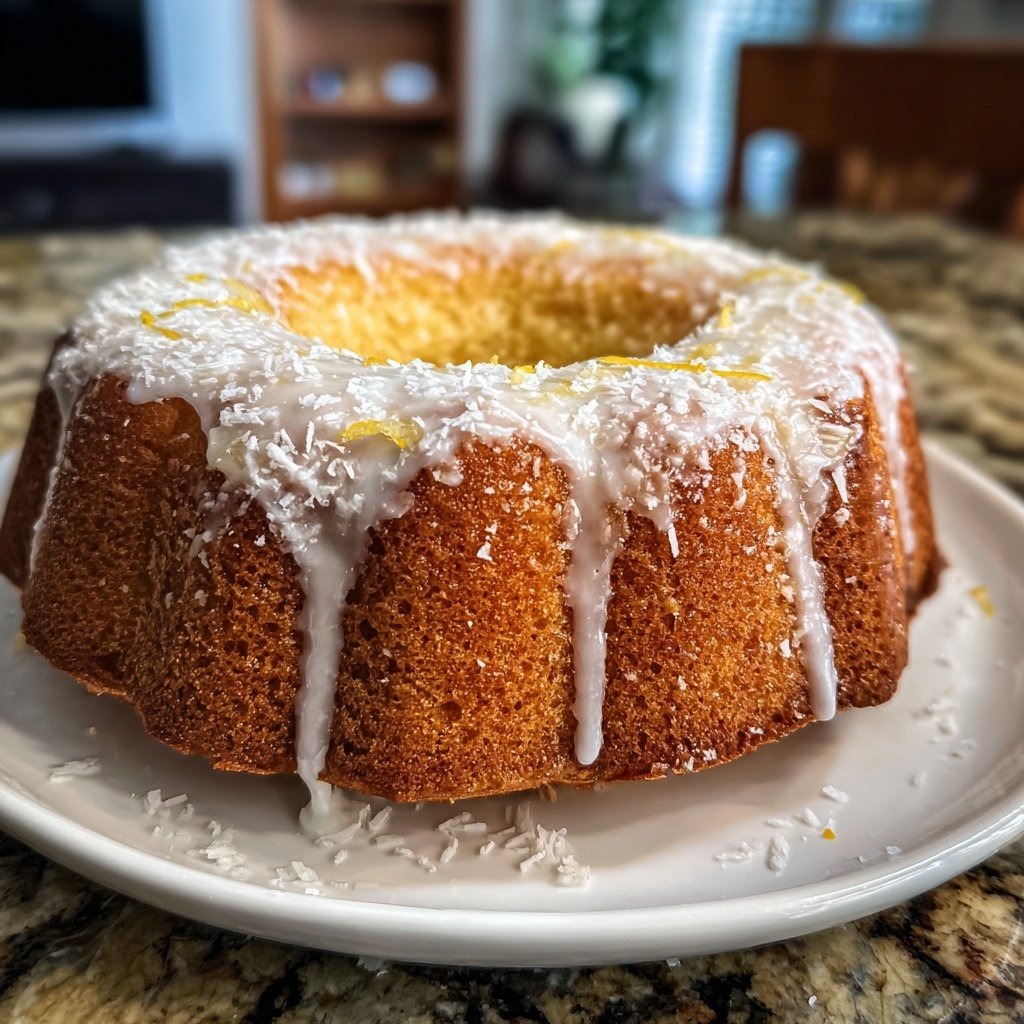 Zitronenkuchen mit Kokosmehl