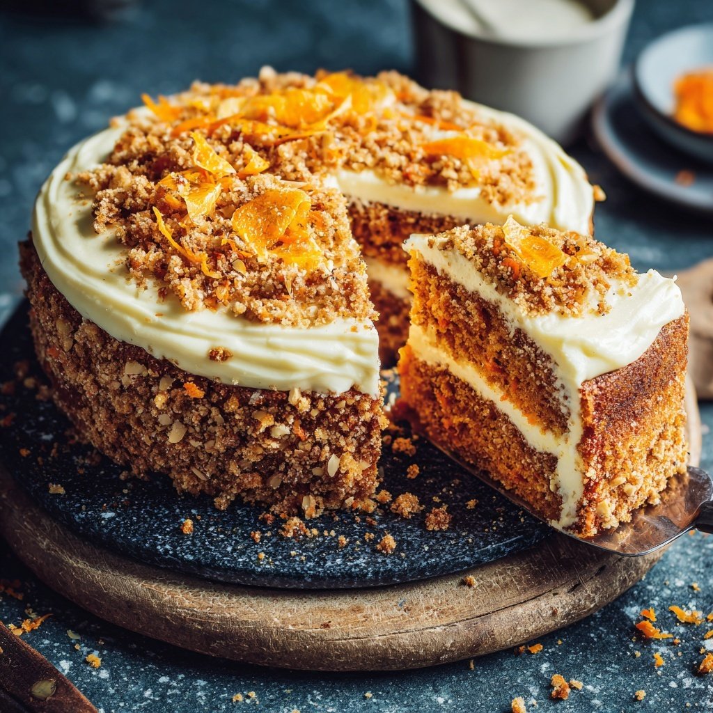 Karottenkuchen Mit Mandeln Und Orange