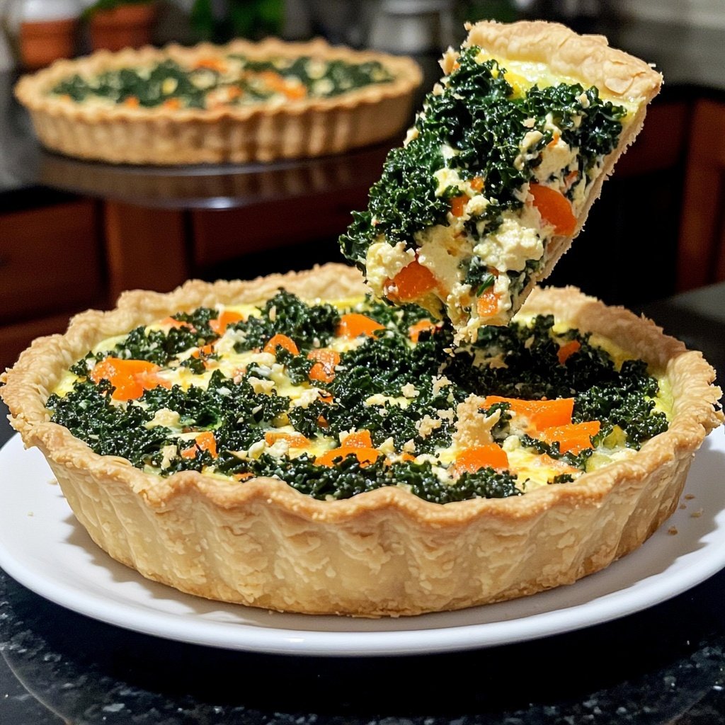 Quiche mit Grünkohl und Möhren