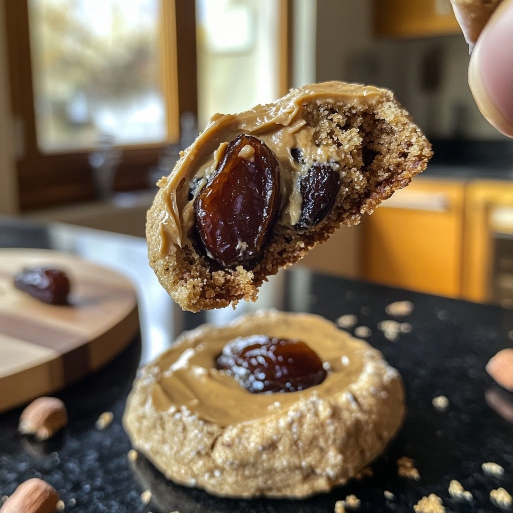 Gesunde Kekse mit Datteln & Erdnussbutter