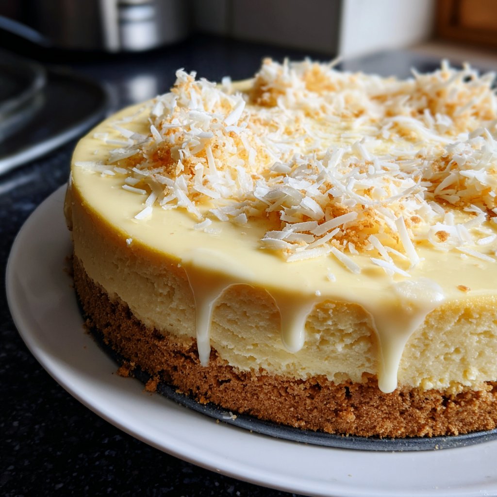 Cheesecake mit weißer Schokolade