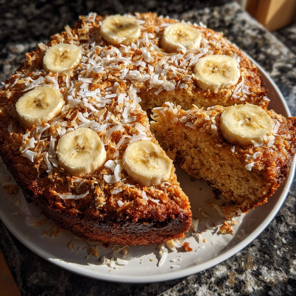 Bananenkuchen mit Kokos