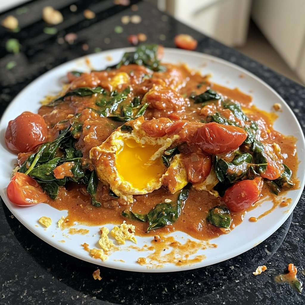 Shakshuka mit Spinat